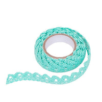 Selbstklebendes Baumwoll-Spitzenband 1,8 m / Mint — Bild 2