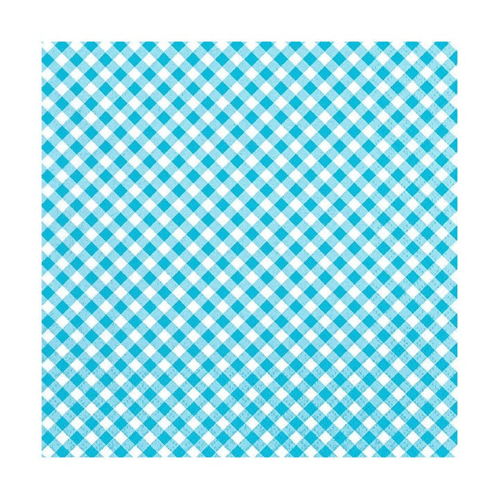 Servietten für Decoupage - Blaue und weiße Würfel - 1 Stück — Bild 1