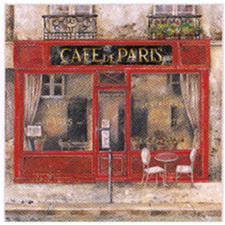 Servietten für Decoupage Cafe de Paris - 1 Stück — Bild 2