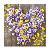 Servietten in Herzform mit Blumen-Decoupage — Bild 2
