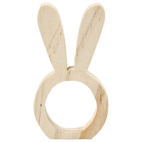 Serviettenringe aus Holz - Häschen — Bild 1
