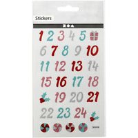 Set aus 31 Weihnachtsaufklebern | Adventskalender — Bild 3
