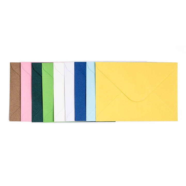 Set aus 6 Klappkarten mit Umschlägen – 10,5 x 15 cm | verschiedene Farben — Bild 1