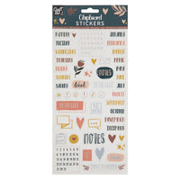 Set aus festen Chipboard-Stickern | verschiedene Motive — Bild 3