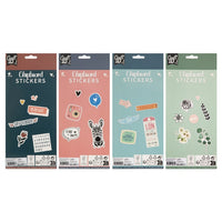 Set aus festen Chipboard-Stickern | verschiedene Motive — Bild 7