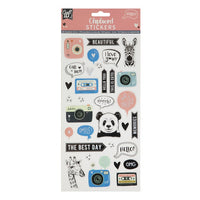 Set aus festen Chipboard-Stickern | verschiedene Motive — Bild 2