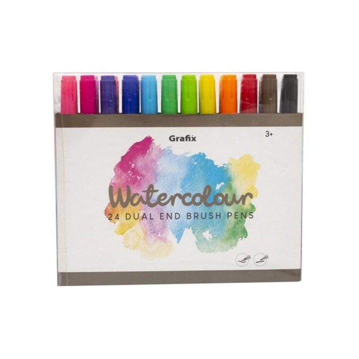 Set doppelseitiger Aquarellmarker 24 Stück — Bild 1