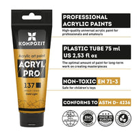 Set metallischer Acrylfarben ACRYL PRO Kompozit 15x75 ml — Bild 11