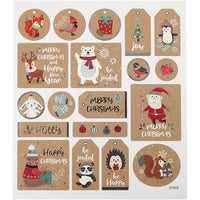 Set mit 19 Weihnachtsaufklebern | Frohe Weihnachten — Bild 1