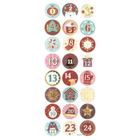 Set mit 24 Weihnachtsaufklebern | Adventskalender — Bild 1