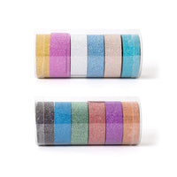Set mit Glitzer Washi Klebebändern | verschiedene Farbtöne — Bild 1