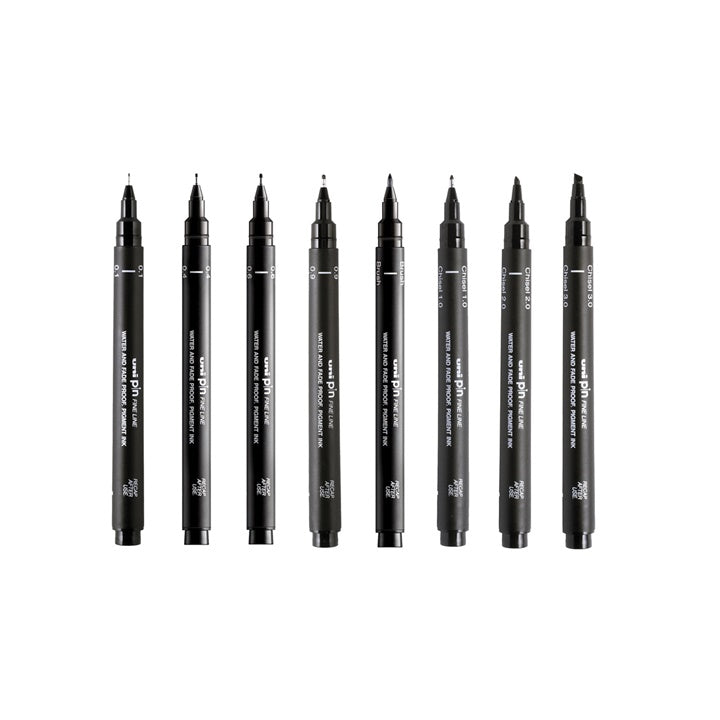 Set UNI PIN fineliner Kalligraphie-Marker 8 Stück — Bild 8