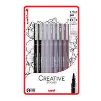 Set UNI PIN fineliner marker Creative Strokes 8 Stück — Bild 5