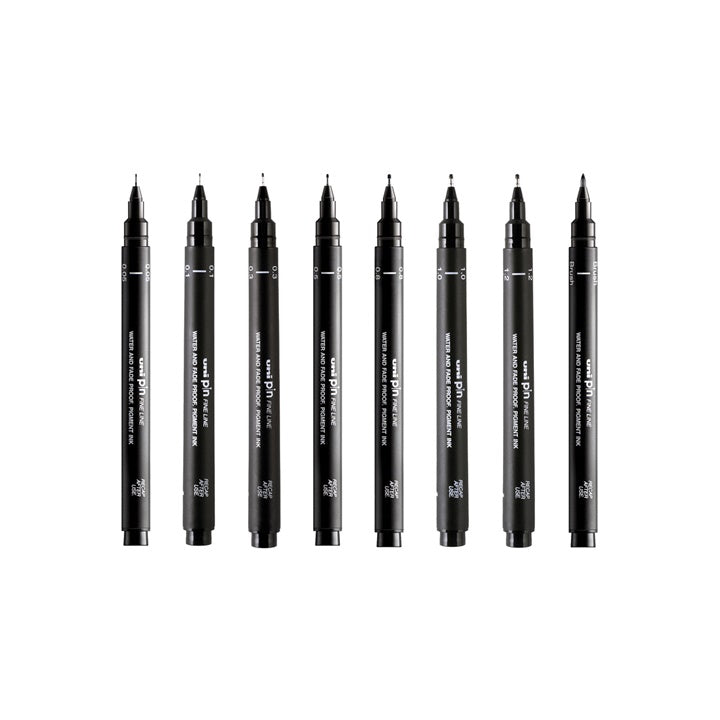 Set UNI PIN fineliner marker Draw and Sketch 8 Stück — Bild 6