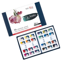Set von Aquarellfarben "Botanycal", 24 Farben, volle Pfannen, Karton, ROSA GALLERY — Bild 2