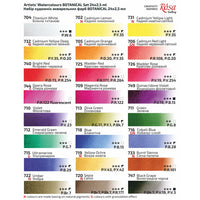 Set von Aquarellfarben "Botanycal", 24 Farben, volle Pfannen, Karton, ROSA GALLERY — Bild 5