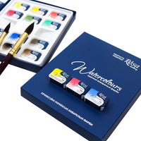Set von Aquarellfarben "Classic", 12 Farben, volle Pfannen, Karton, ROSA GALLERY — Bild 18