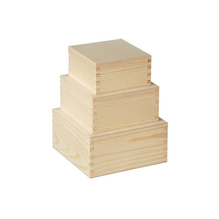 Set von Holzkisten zum Dekorieren / 3 Stück — Bild 2