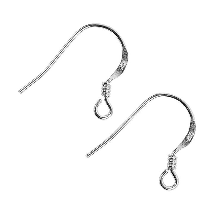 Silber-Ohrringhaken 14 mm - 10 Stück — Bild 1