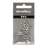 Silberne Federringklammern für Schmuck 6mm - 10er-Pack — Bild 3