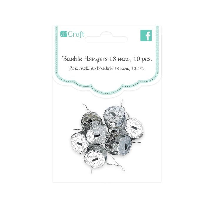 Silberne Metall-Ösen für Kugeln | 18mm 10 Stück — Bild 3