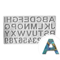 Siliconharzform Pentart - Buchstaben und Zahlen 1 Stück — Bild 2