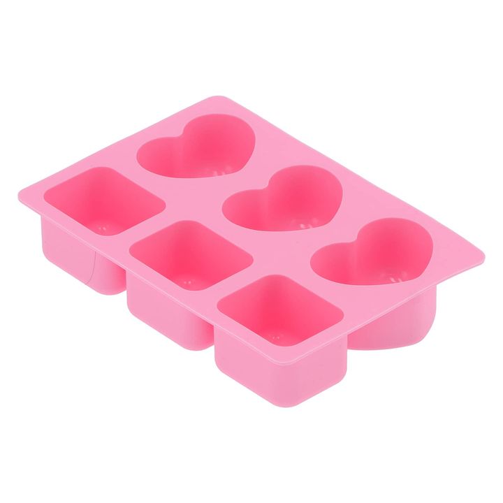 Silikon-Gießbehälter - Quadrate und Herzen — Bild 3
