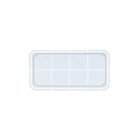 Silikon Gießform 18.2x9.3x1.2cm - Rechteckige Schale — Bild 1