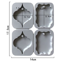 Silikon-Gussform - Ornamente mit Loch — Bild 6