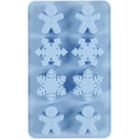 Silikonform 8 Stück | Schneeflocken und Lebkuchen — Bild 4