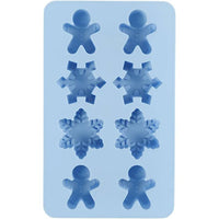 Silikonform 8 Stück | Schneeflocken und Lebkuchen — Bild 6