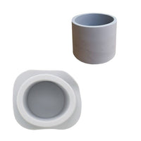 Silikonform zum Gießen 10x6,8cm - Runder Blumentopf — Bild 3