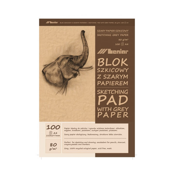 Skizzenblock 50[100] Blatt graubraun | verschiedene Formate — Bild 1