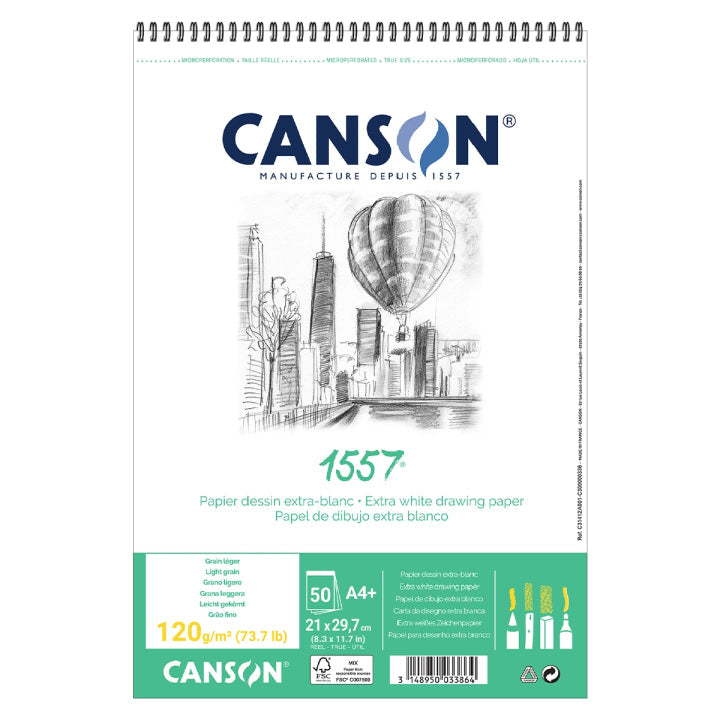Skizzenblock CANSON 1557 - 120 g, 50 Blatt