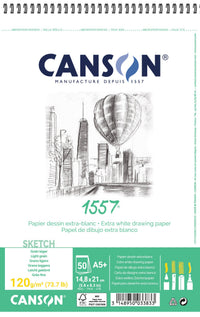Skizzenblock CANSON 1557 - 120 g, 50 Blatt
