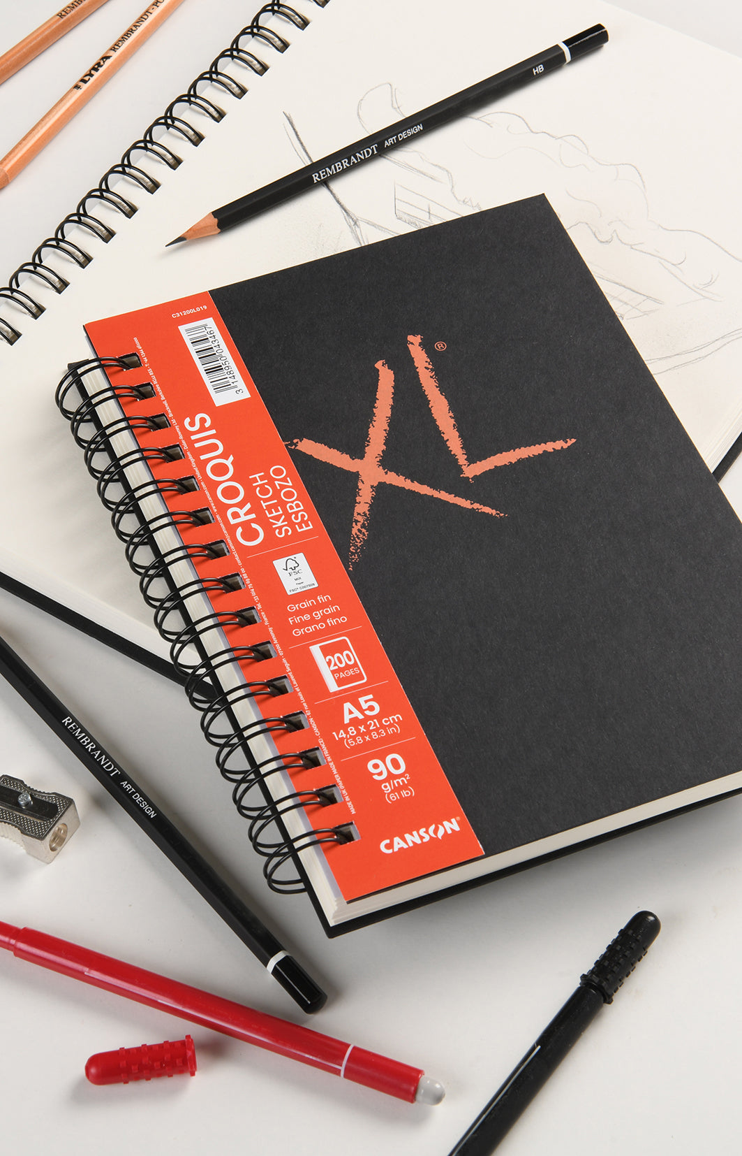 Skizzenblock CANSON XL Sketch 90 g/m² 200 Blatt A4