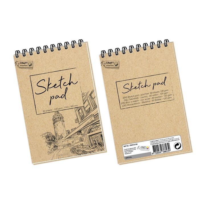 Skizzenblock Craft Sensations 11x16,5 cm - 80 Blatt — Bild 1
