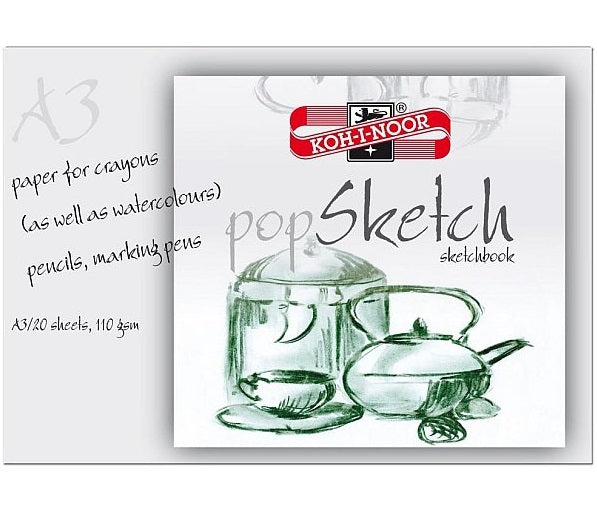 Skizzenblock POP SKETCH KOH-I-NOOR A4/A3 | verschiedene Formate — Bild 1