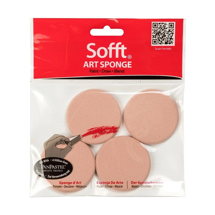 Sofft Runde Pastell Applikationsschwämme - 4 Stück — Bild 4