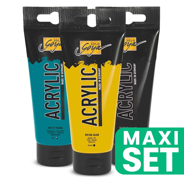 Solo Goya Acrylfarben-Set 3x100 ml - Griechischer Urlaub — Bild 2