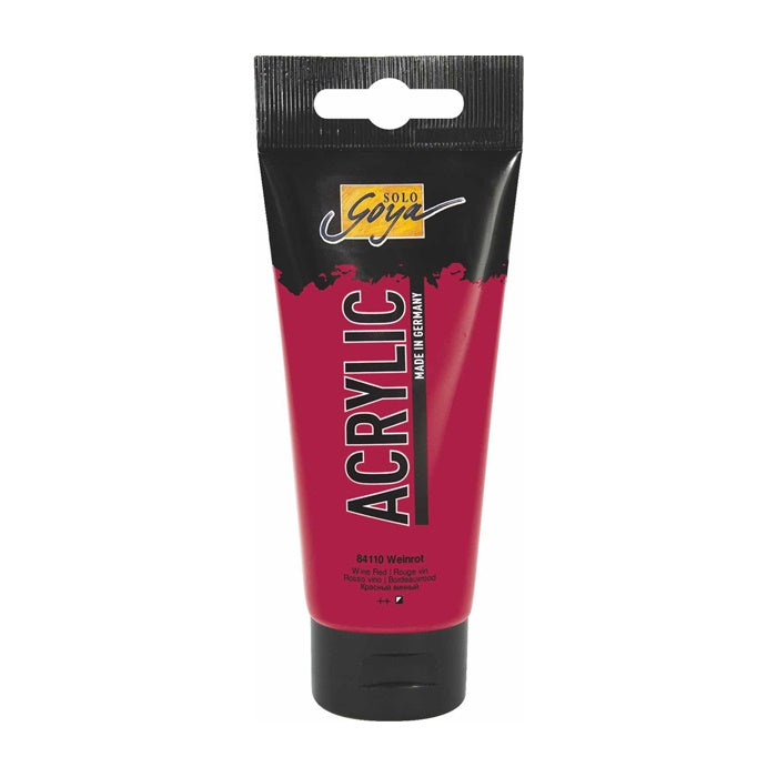 Solo Goya Acrylic Acrylfarbe 100 ml – 10 weinrot