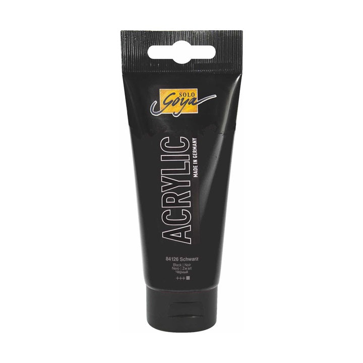 Solo Goya Acrylic Acrylfarbe 100 ml – 26 schwarz