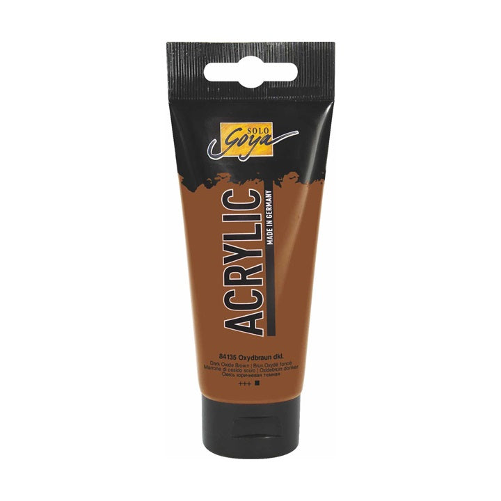 Solo Goya Acrylic Acrylfarbe 100 ml – 35 dunkel Oxide Braun