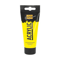 Solo Goya Acrylic Acrylfarbe 100 ml – 47 fluoreszierendes Gelb