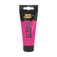 Solo Goya Acrylic Acrylfarbe 100 ml – 48 fluoreszierendes Pink
