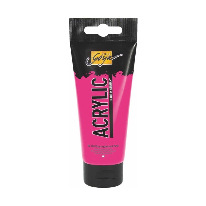 Solo Goya Acrylic Acrylfarbe 100 ml – 48 fluoreszierendes Pink