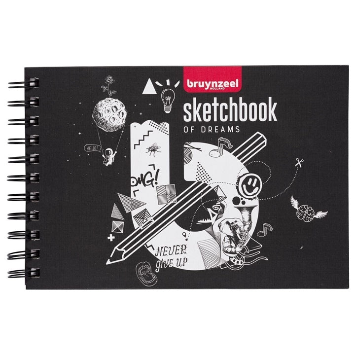 Spiralgebundenes Skizzenbuch A5 Bruynzeel Holland / 30 Blatt — Bild 1