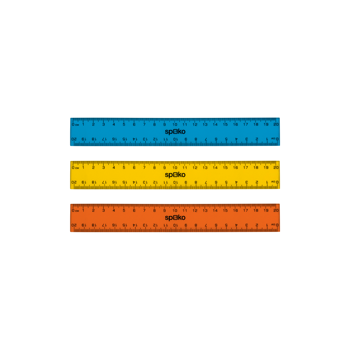 Lineal Spoko, 20 cm, Farbmix