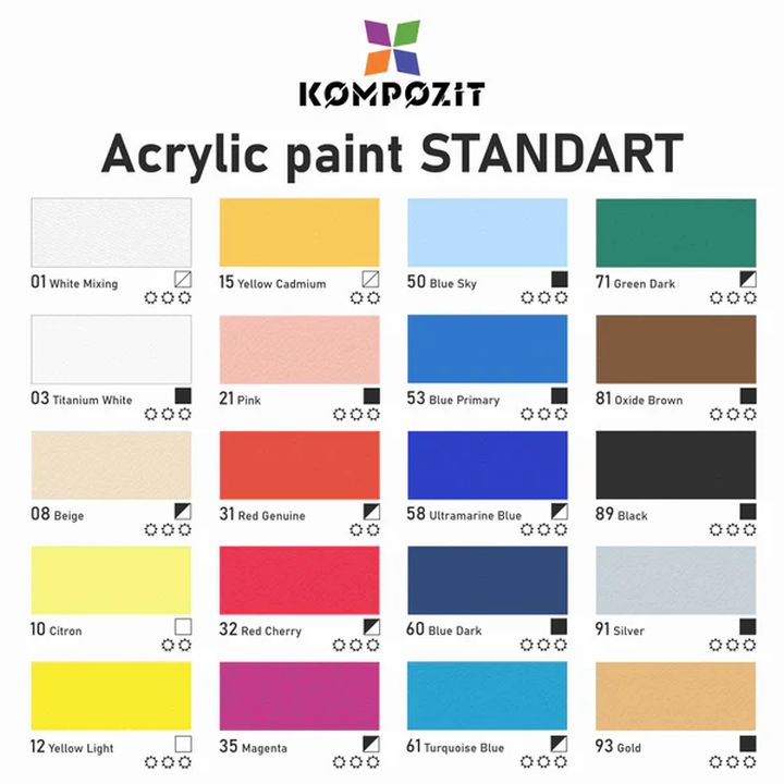 STANDART Kompozit Metallic-Acrylfarbe 500 ml | verschiedene Farbtöne — Bild 5