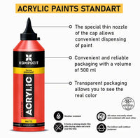 STANDART Kompozit Metallic-Acrylfarbe 500 ml | verschiedene Farbtöne — Bild 6